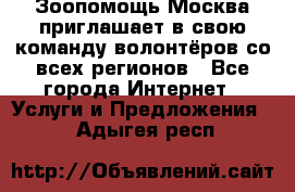 Зоопомощь.Москва приглашает в свою команду волонтёров со всех регионов - Все города Интернет » Услуги и Предложения   . Адыгея респ.